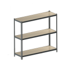 Sīkpreču plaukts ar 3 līmeņiem - MDF ieklājs