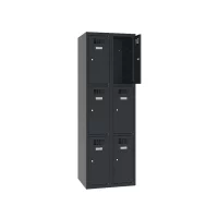 SUS323W metāla skapis ar 6 durtiņām