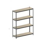 Noliktavas plaukts ar 4 līmeņiem