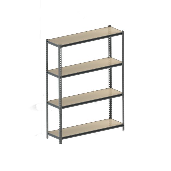 Noliktavas plaukts ar 4 līmeņiem